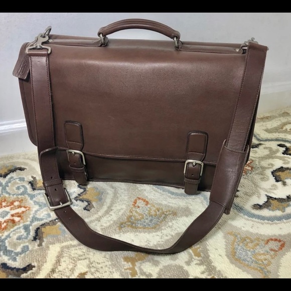 Authentic Coach Hudson Genuine Leather Multi-pocket  Briefcase - Picture 2 of 6